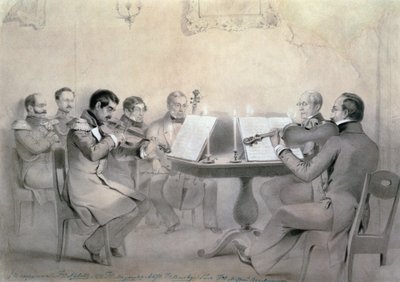 Cuarteto del compositor Conde A. F. Lvov, 1840 de R. Rorbach